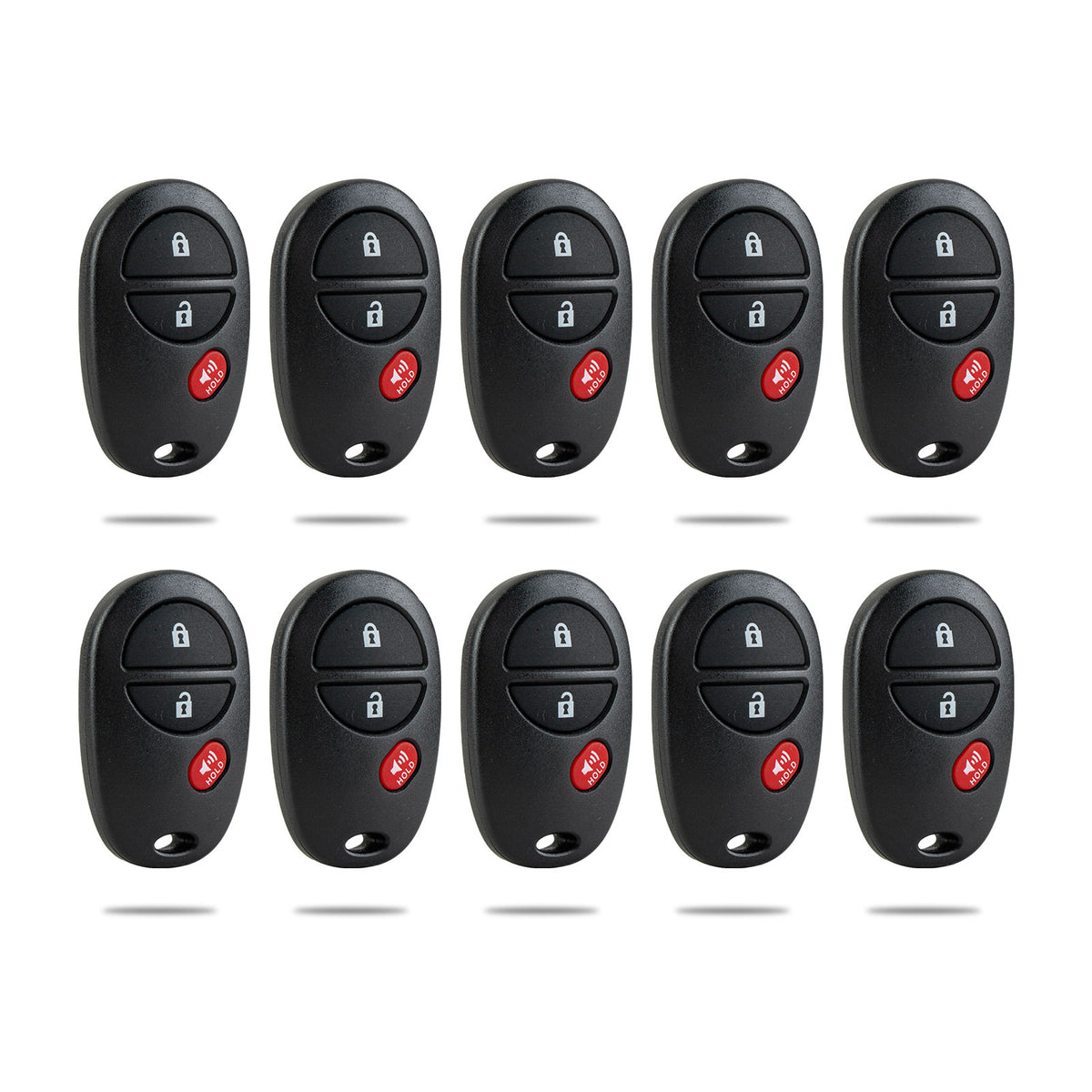 New Keyless Entry Replacement Car Key Fob for 2008-2014 Highlander 2004-2017 Sienna 2005-2016 Tacoma Sequoia Tundra FCC ID: GQ43VT20T T3RC(10)