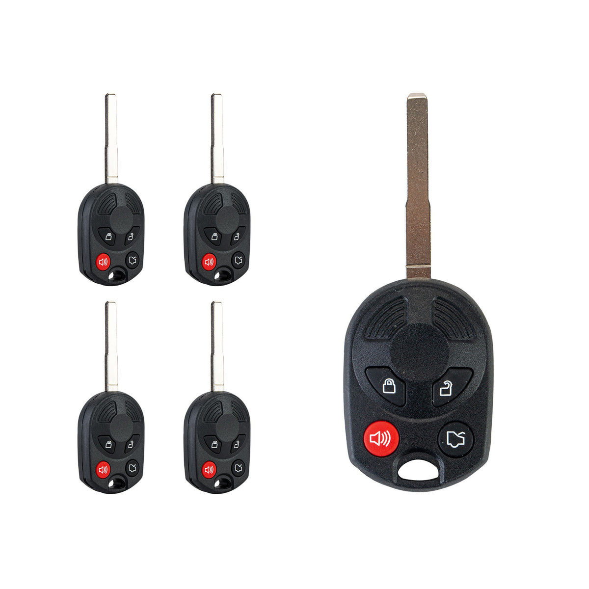 Replacement Car Key Fob for 2012-2016 Escape 2011-2016 Fiesta 2014-2016 Transit Connect with FCC ID: OUCD6000022, 164-R8007 80 Bit Chip Included F4SC