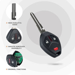 Head Key Replacement for Outlander 2007/2008/2009/2010/2011/2012/2013/2014/2015/2016 with FCC ID: OUCG8D-625M-A Chip: ID46 P/N: 6370A14 315MHZ M3SD