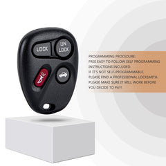 New Keyless Entry Replacement Car Key Fob for 1996/1997/1998/1999/2000 Tahoe with FCC ID: ABO1502T C4RH(5)