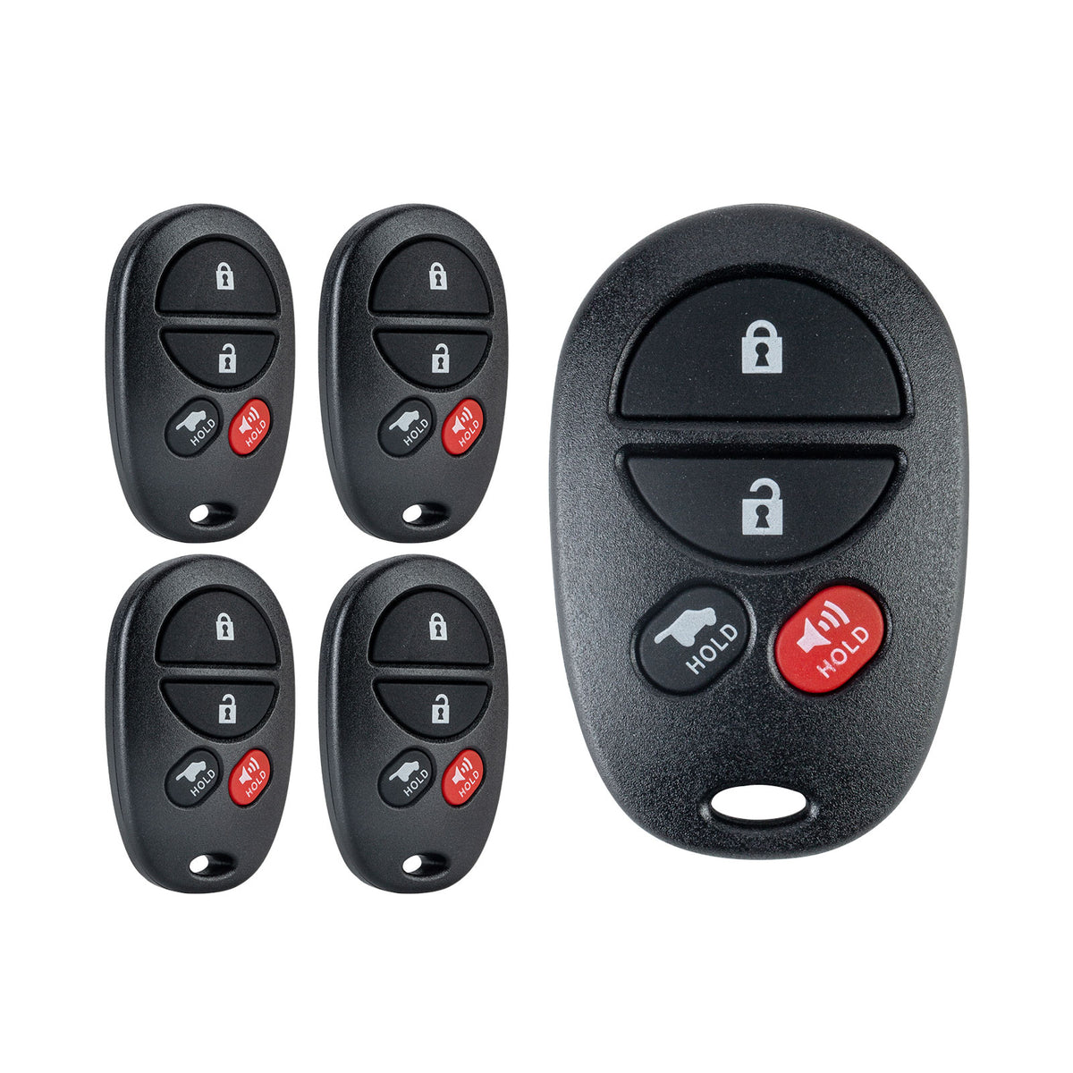 Car Key Fob Replacement for Highlander Sequoia 4 BTN Remote with FCC ID: GQ43VT20T 315MHZ T4RC