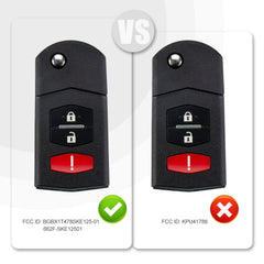 New Replacement Car Key for 2011-2015 MZDA 2, 2006-2015 MZDA 5, 2007-2015 MZDA CX-9, 2007-2012 MZDA CX-7 with P/N:BGBX1T478SKE125-01, 662F-SKE12501 M3SA