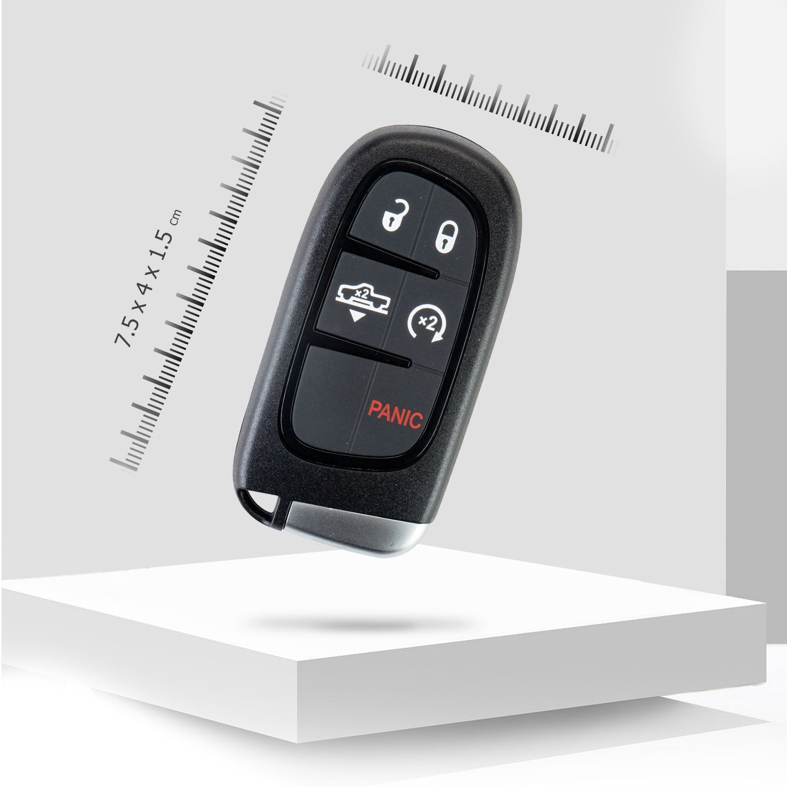 Replacement Car Key Fob for 2013/2014/2015/2016/2017/2018/2019 Ram 1500 2500 3500 Air Suspension with FCC ID: GQ4-54T 46 CHIP P/N:56046956 433Mhz D5RG