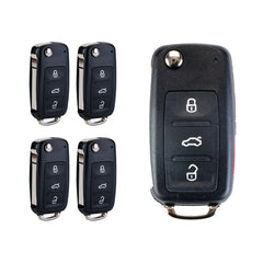 Brand New New Car Key Fob Replacement for 2011/2012/2013/2014/2015/2016 VW Jetta Passat Beetle with NBG010180T 5K0-837-202-R / 5K0-837-202-F / 5K0-837-202-A / 5K0-837-202-AE V4SB(5)