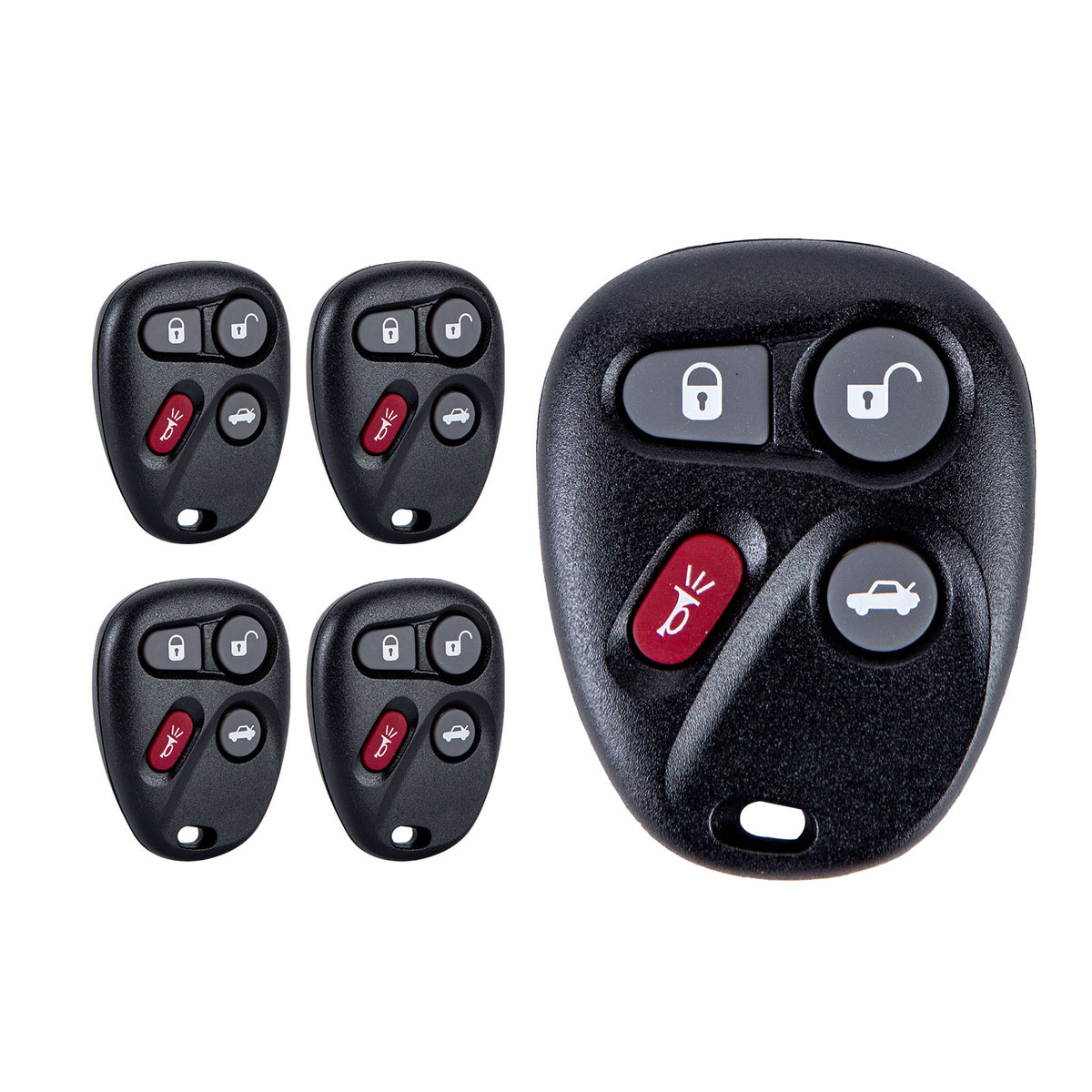 New Keyless Entry Replacement Car Key Fob for Selected Cars with P/N:25695954/25695955/25695966/25695967/15184352/15184353/15752330/15043458/10443537 FCC ID: KOBLEAR1XT C4RD(5)