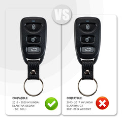 New Key Fob Replacement for 2016/2017/2018/2019/2020 Hyundai Elantra with FCC ID: OSLOKA-423T K4RF