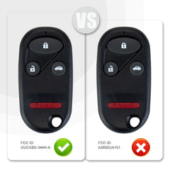 Brand New Car Key Fob Replacement for 2002/2003/2004 H0NDA CR-V with FCC ID: OUCG8D-344H-A H4RA