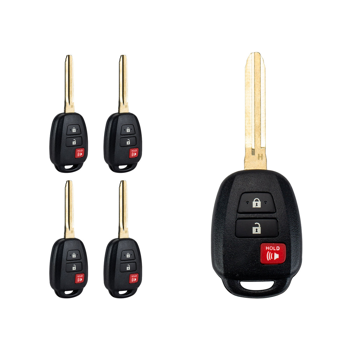 New Key Fob Replacement for 2013/2014/2015 Toyota Rav4 2014-2016 Prius C V with P/N: HYQ12BEL, H Chip T3SC(5)