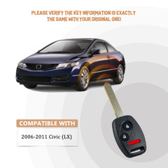 New Car Key Fob for Replacement for Tahoe Silverado Yukon Sierra with FCC ID: LHJ011 H3SB