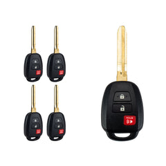 New Replacement Car Key Fob for 2012/2013/2014/2015/2016 Toyota Prius C with FCC ID: HYQ12BDM/1551A-12BDM/89070-06420 G CHIP T3SB(5)