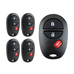 New Keyless Entry Replacement Car Key Fob for 2008-2014 Highlander 2004-2017 Sienna 2005-2016 Tacoma Sequoia Tundra FCC ID: GQ43VT20T T3RC(5)