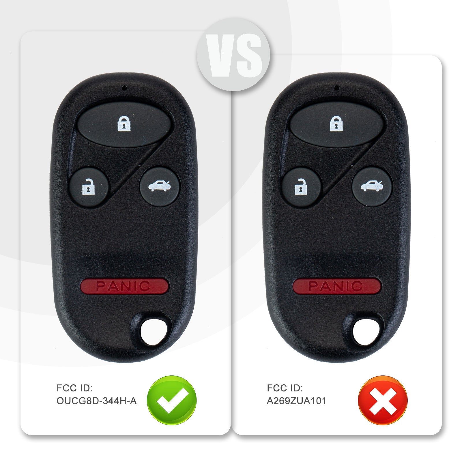 Brand New Car Key Fob Replacement for 2002/2003/2004 H0NDA CR-V with FCC ID: OUCG8D-344H-A H4RA(10)