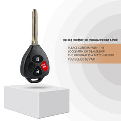 New Keyless Entry Replacement Car Key Fob for 2007/2008/2009/2010 Yaris with FCC ID: MOZB41TG 4D67 Chip  T3SD(5)