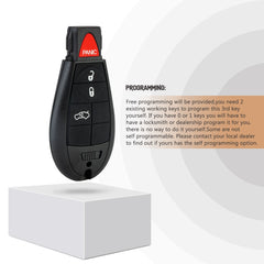 Replacement Car Key Fob for D0DGE Charger with FCC ID: IYZ-C01C or M3N5WY783X 433Mhz KR-D4RAV05