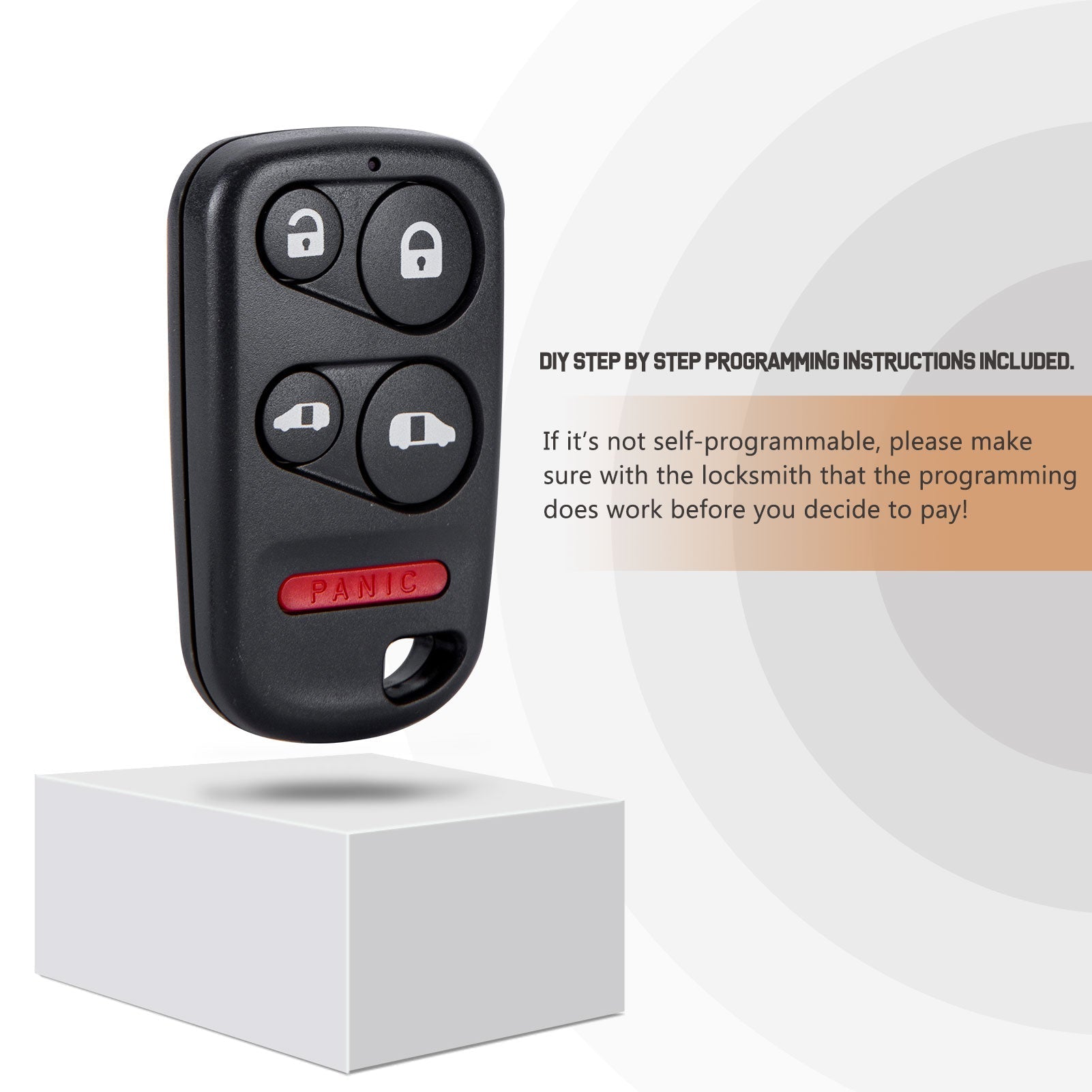 New Keyless Entry Replacement Car Key Fob for 2001/2002/2003/2004 Odyssey with FCC ID:OUCG8D-440H-A H4RF(10)