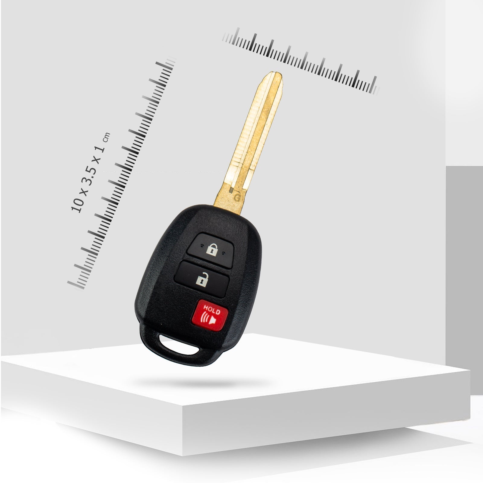 New Replacement Car Key Fob for 2012/2013/2014/2015/2016 Toyota Prius C with FCC ID: HYQ12BDM/1551A-12BDM/89070-06420 G CHIP T3SB(10)