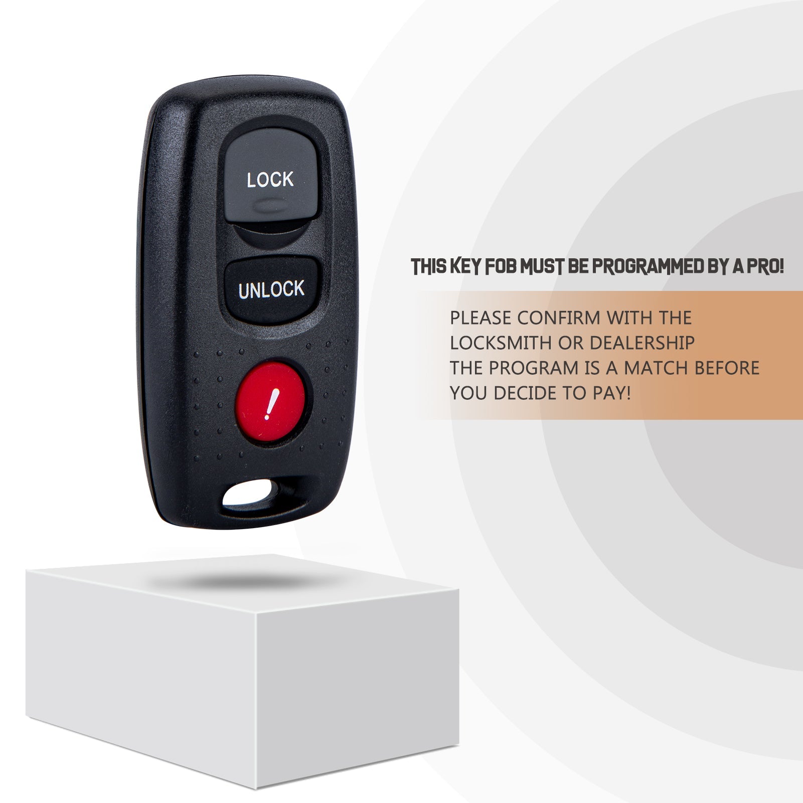 Copy of Car Key Fob Replacement for 2004 2005 M-zda 3 6 with FCC ID: KPU41846 315MHZ M3RC