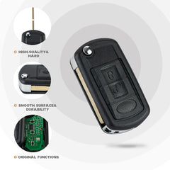 Car Key Replacement for 2005 2006 2007 2008 2009 Land ROVER LR3 Range Rover Sport with FCC ID: NT8-15K6014CFFTXA 315MHZ Chip Id: PCF7941 Keyway Ilco: HU101 KR-L3SDV10