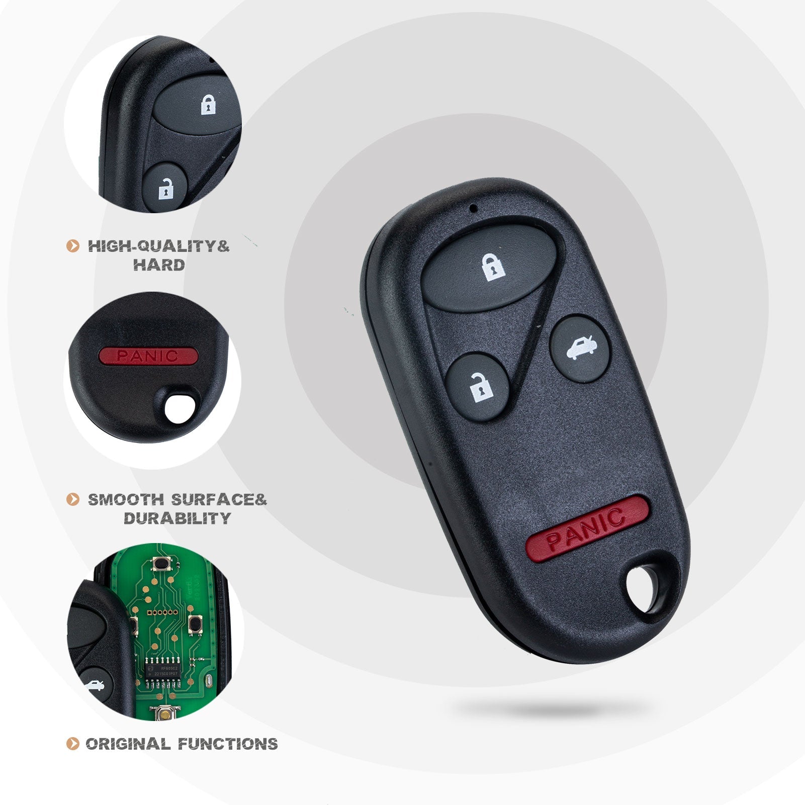 Brand New Car Key Fob Replacement for 2002/2003/2004 H0NDA CR-V with FCC ID: OUCG8D-344H-A H4RA(5)