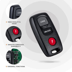 Copy of Car Key Fob Replacement for 2004 2005 M-zda 3 6 with FCC ID: KPU41846 315MHZ M3RC