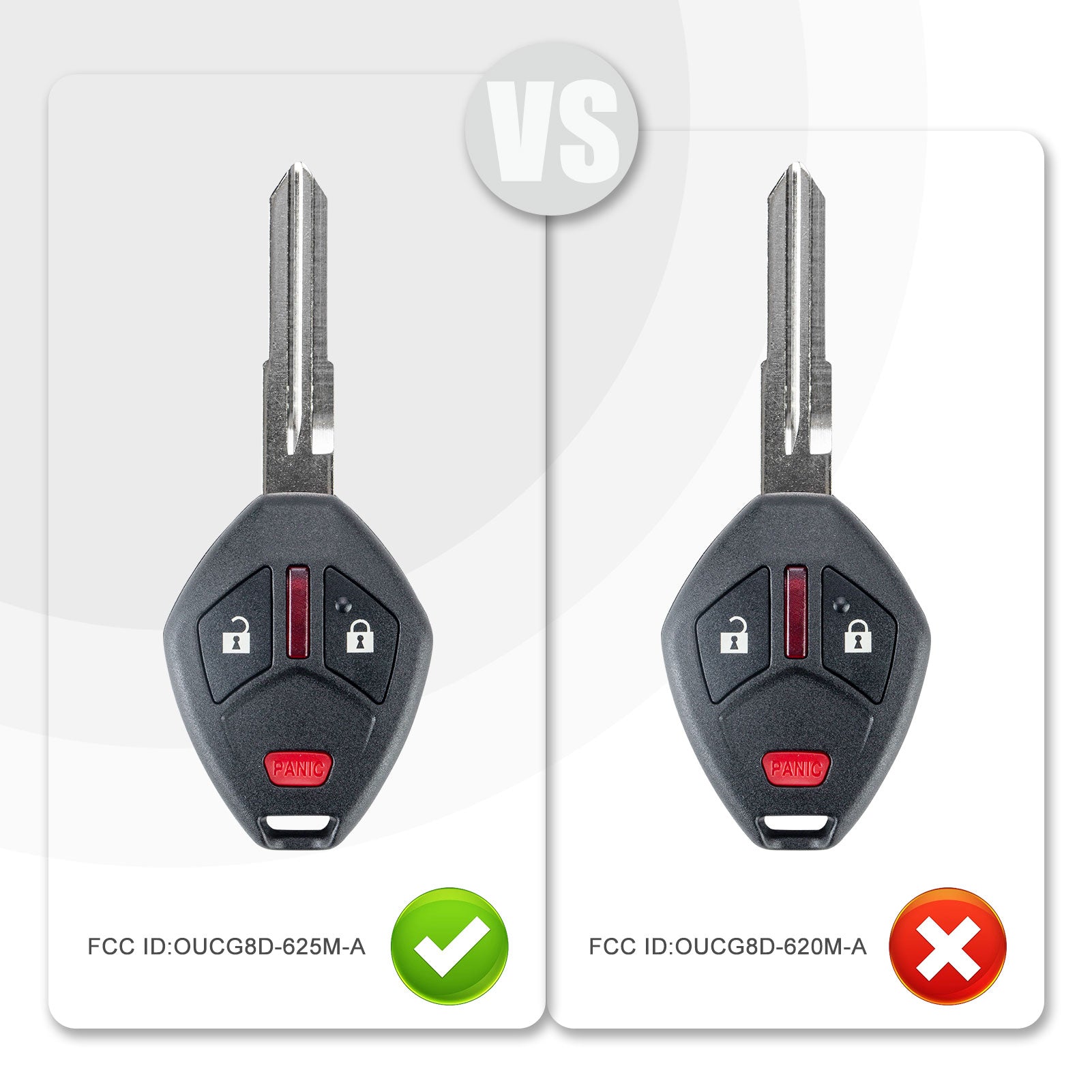 Head Key Replacement for Outlander 2007/2008/2009/2010/2011/2012/2013/2014/2015/2016 with FCC ID: OUCG8D-625M-A Chip: ID46 P/N: 6370A14 315MHZ M3SD