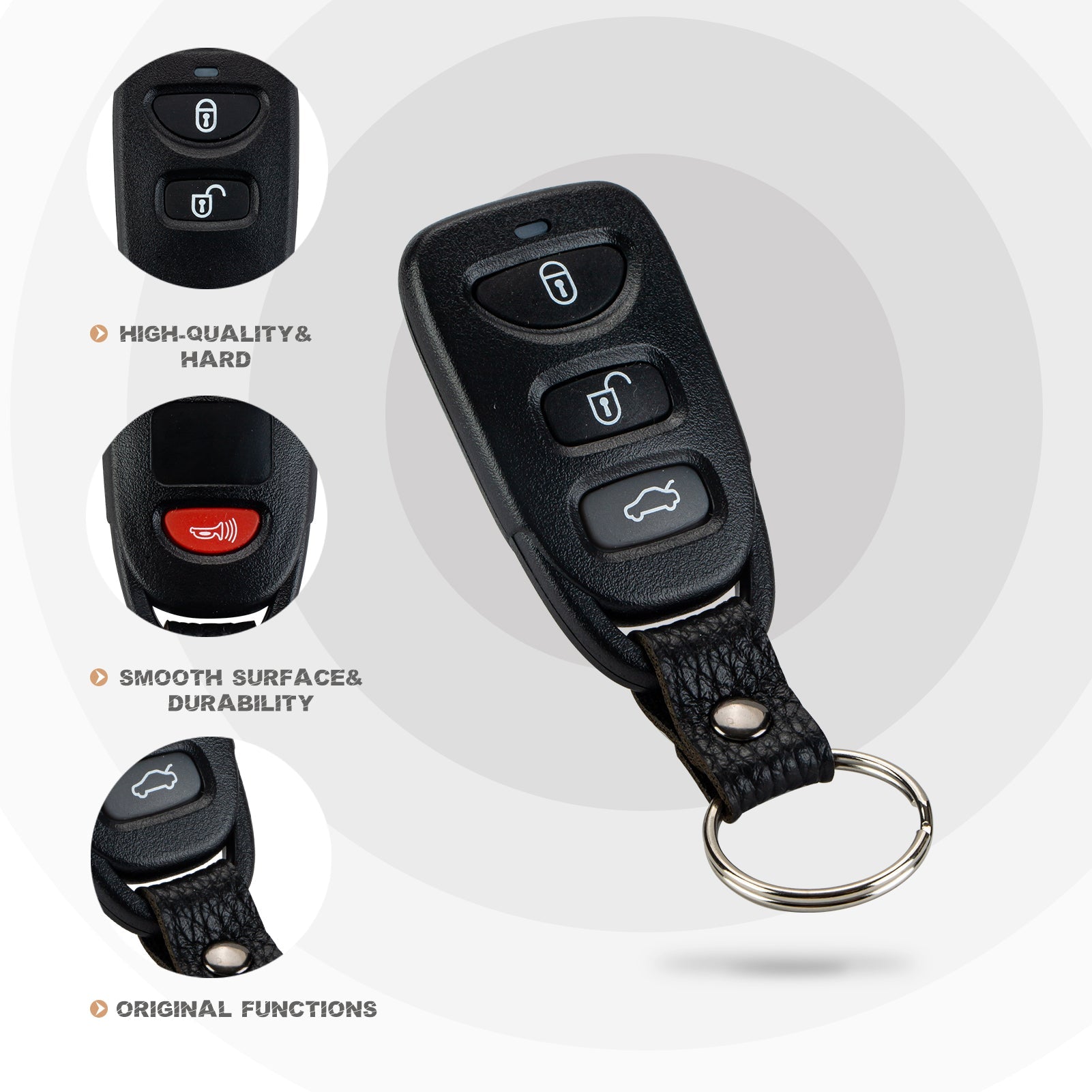 New Keyless Entry Replacement for 2010/2011/2012/2013 KIA Optima 2012/2013/2014/2015/2016/2017 Hyundai Vloster FCC ID: NYOSEKS-TF10ATX K4RE(5)