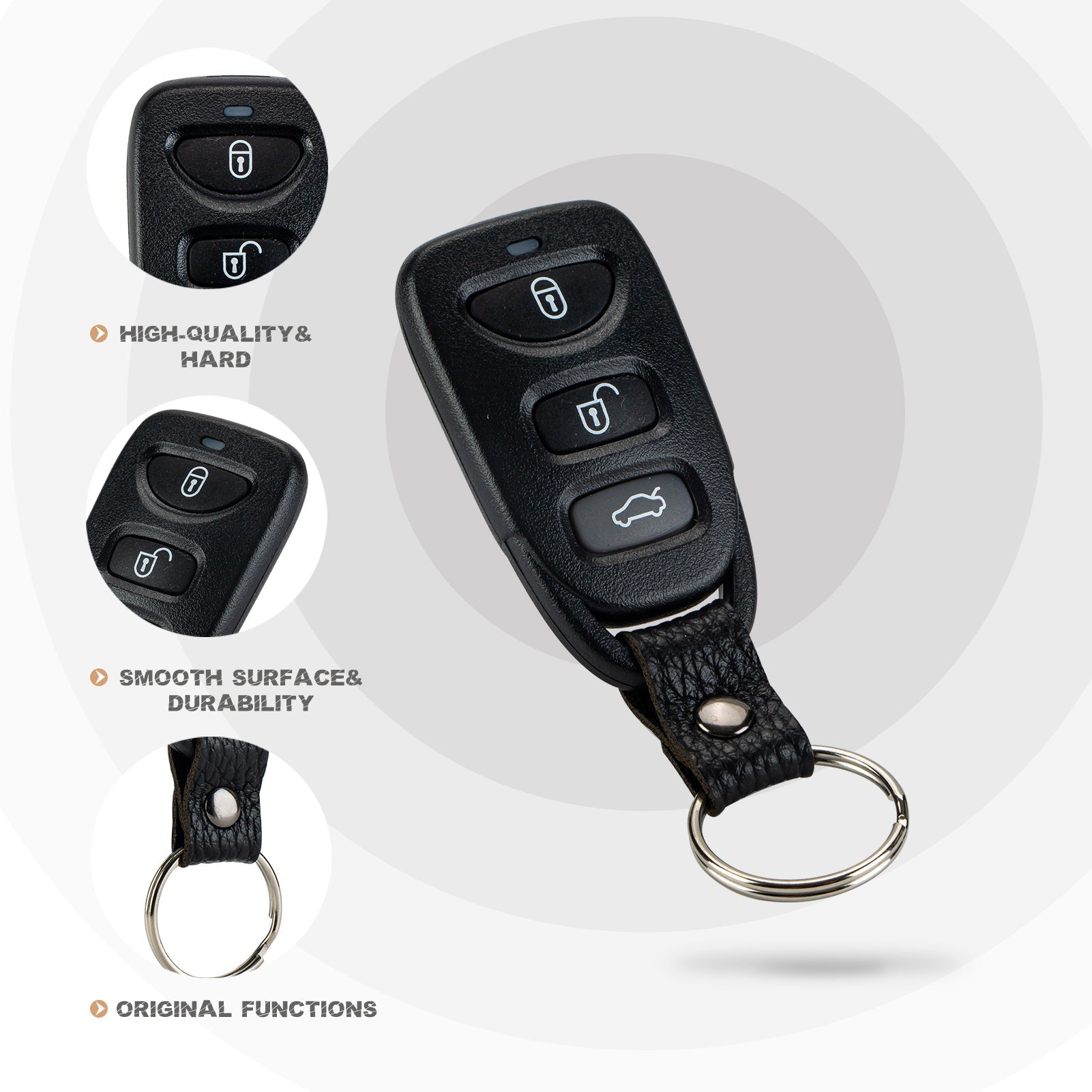 New Key Fob Replacement for 2016/2017/2018/2019/2020 Hyundai Elantra with FCC ID: OSLOKA-423T K4RF(10)