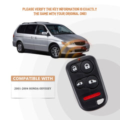 New Keyless Entry Replacement Car Key Fob for 2001/2002/2003/2004 Odyssey with FCC ID:OUCG8D-440H-A H4RF