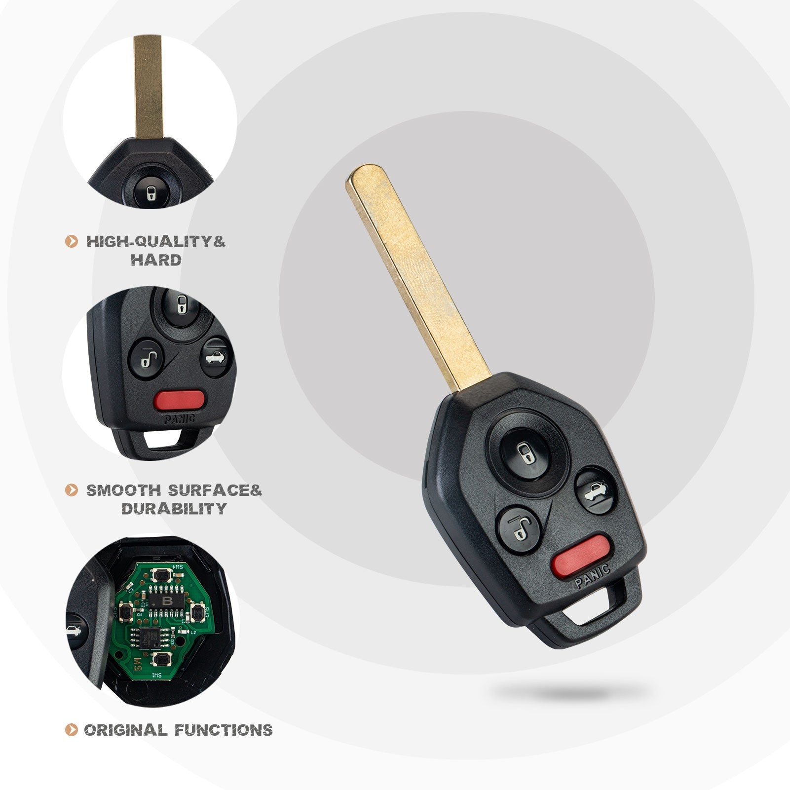 Replacement Car Key Fob for 2011/2012/2013/2014 Sub-ru Outback Legacy FCC ID: CWTWB1U811 IC: 1788D-FWBU811 CHIP: G CHIP G4SD