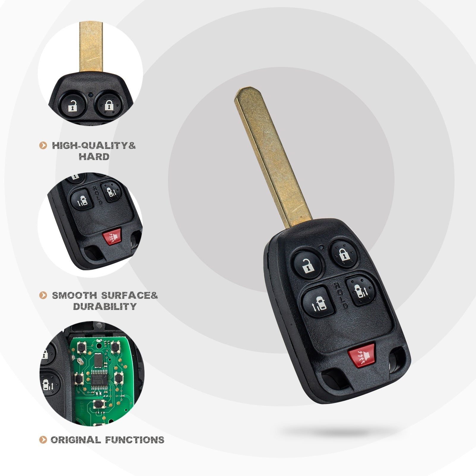 New Keyless Entry Replacement Car Key Fob for 2011/2012/2013/2014 Honda Odyssey with FCC ID: N5F-A04TAA H5SA(10)