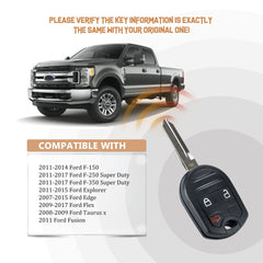 Car Key Fob Replacement for Ford 80 BIT with FCC ID: CWTWB1U793 164-R8070 5912560 315MHZ F3SB