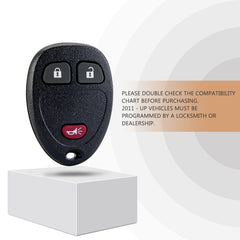 New Keyless Entry Replacement Car Key Fob for 2007/2008/2009 Equinox Compatible with OUC60270/0UC60270/OUC60220 Part No. 20869056/20869057/15857840/5913427/15913420/25836192/20952475 C3RD(5)