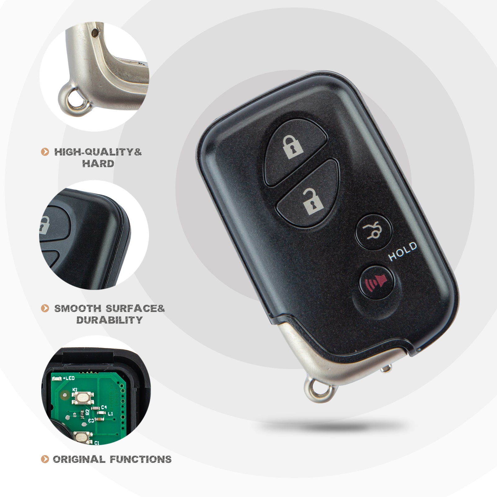 Smart Key Fob Replacement for Lexus ES GS is LS FCCID:HYQ14AAB Board Number: 271451-0140 L4RA