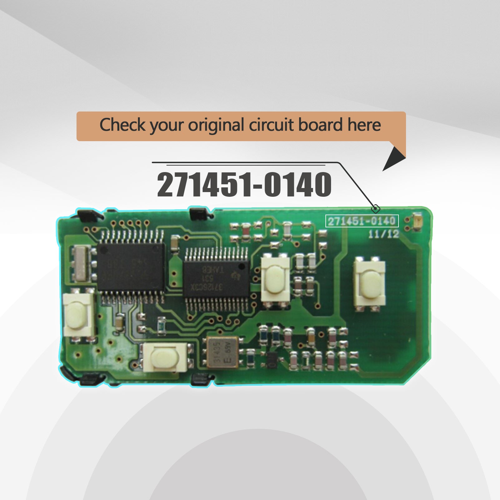 Smart Key Fob Replacement for Lexus ES GS is LS FCCID:HYQ14AAB Board Number: 271451-0140 L4RA