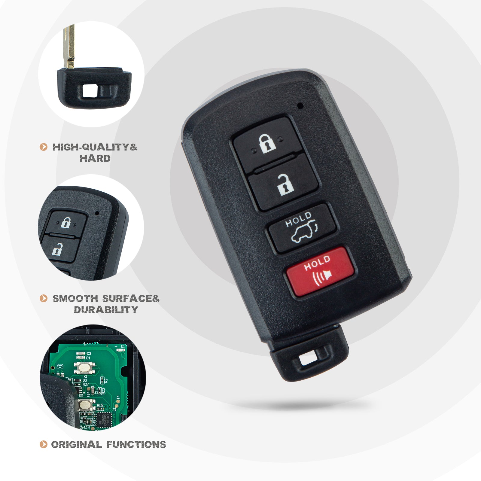 Smart Key Fob Replacement for 2013-2018 Toyota RAV4 Smart Remote FCC ID:  HYQ14FBA Board 0020 G T4RG